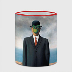 Кружка 3D Сын человеческий, цвет: 3D-красный кант — фото 2