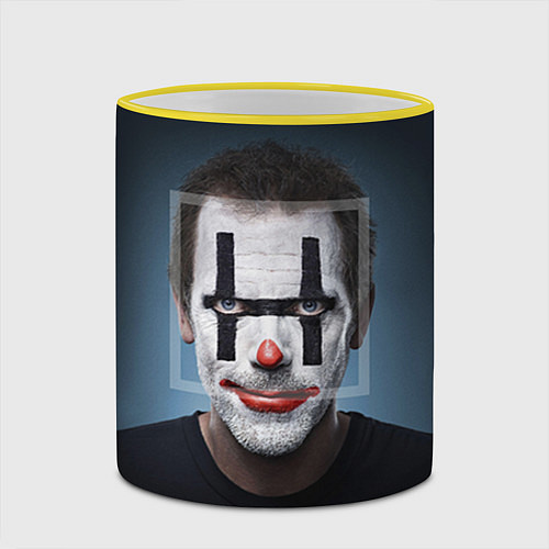 Кружка цветная Clown House MD / 3D-Желтый кант – фото 2