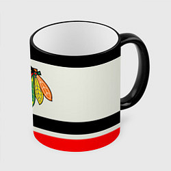 Кружка 3D Chicago Blackhawks, цвет: 3D-черный кант