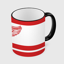 Кружка 3D Detroit Red Wings, цвет: 3D-черный кант