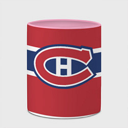 Кружка 3D Montreal Canadiens, цвет: 3D-белый + розовый — фото 2