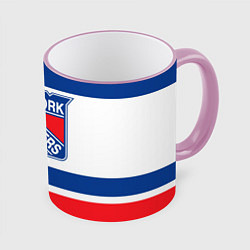 Кружка 3D New York Rangers, цвет: 3D-розовый кант