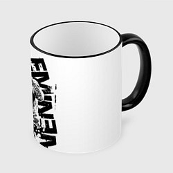 Кружка 3D Eminem Rap, цвет: 3D-черный кант