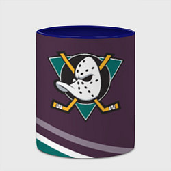 Кружка 3D Anaheim Ducks Selanne, цвет: 3D-белый + синий — фото 2