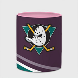 Кружка 3D Anaheim Ducks Selanne, цвет: 3D-белый + розовый — фото 2