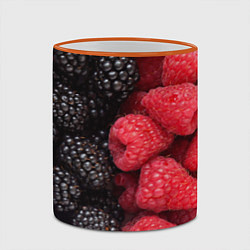 Кружка 3D Ягодная, цвет: 3D-оранжевый кант — фото 2
