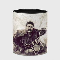 Кружка 3D Сталин байкер, цвет: 3D-белый + черный — фото 2