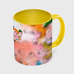 Кружка 3D Король и Шут, цвет: 3D-белый + желтый