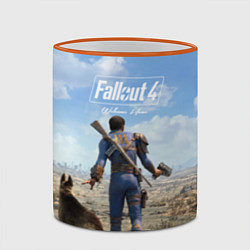 Кружка 3D Fallout 4: Welcome Home, цвет: 3D-оранжевый кант — фото 2