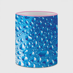 Кружка 3D Капли воды, цвет: 3D-розовый кант — фото 2