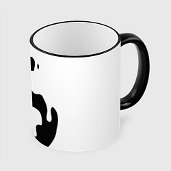 Кружка 3D Инь Янь, цвет: 3D-черный кант