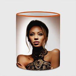Кружка 3D Beyonce Sexy, цвет: 3D-оранжевый кант — фото 2