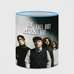 Кружка 3D Fall Out Boy: Guys, цвет: 3D-небесно-голубой кант — фото 2