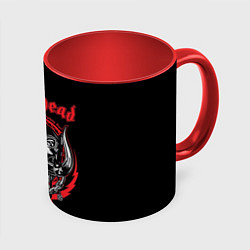 Кружка 3D Motorhead, цвет: 3D-белый + красный