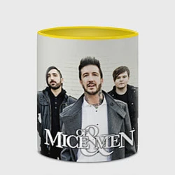 Кружка 3D Of Mice & Men, цвет: 3D-белый + желтый — фото 2