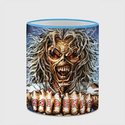 Кружка 3D Iron Maiden: Maidenfc, цвет: 3D-небесно-голубой кант — фото 2