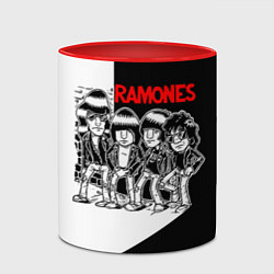 Кружка 3D Ramones Boys, цвет: 3D-белый + красный — фото 2