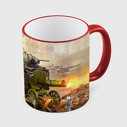 Кружка 3D День победы, цвет: 3D-красный кант