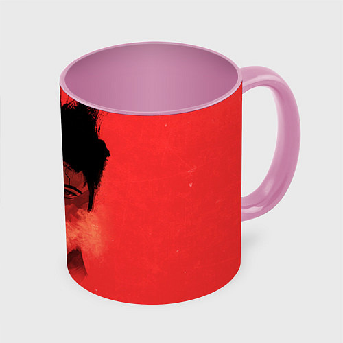 Кружка цветная Norton: White & Red / 3D-Белый + розовый – фото 1