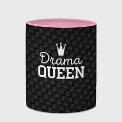 Кружка 3D Drama queen, цвет: 3D-белый + розовый — фото 2