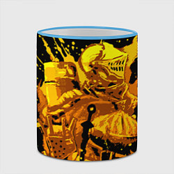 Кружка 3D Dark Souls: Gold Knight, цвет: 3D-небесно-голубой кант — фото 2