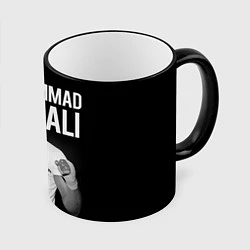 Кружка 3D Muhammad Ali, цвет: 3D-черный кант