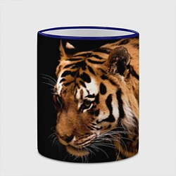 Кружка 3D Тигрица, цвет: 3D-синий кант — фото 2