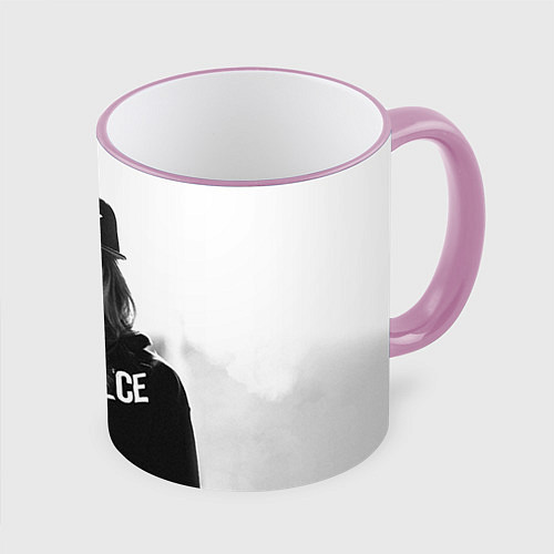 Кружка цветная Девушка SWAG / 3D-Розовый кант – фото 1