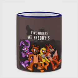 Кружка 3D Five Nights At Freddy's, цвет: 3D-синий кант — фото 2