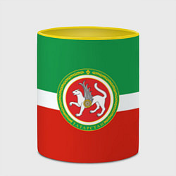 Кружка 3D Татарстан: флаг, цвет: 3D-белый + желтый — фото 2