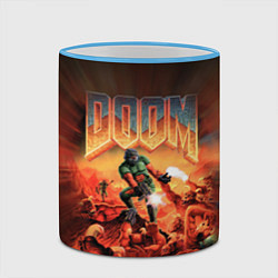 Кружка 3D DOOM: 1993, цвет: 3D-небесно-голубой кант — фото 2