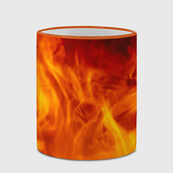 Кружка 3D Огонь 2, цвет: 3D-оранжевый кант — фото 2