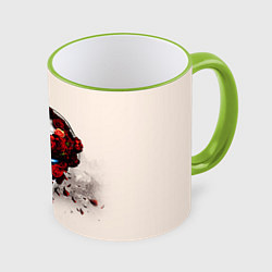 Кружка 3D Pirate Station: Pink Side, цвет: 3D-светло-зеленый кант