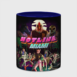 Кружка 3D Hotline Miami, цвет: 3D-белый + синий — фото 2