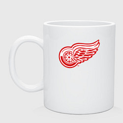 Кружка керамическая Detroit Red Wings, цвет: белый