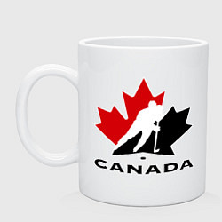 Кружка керамическая Canada, цвет: белый