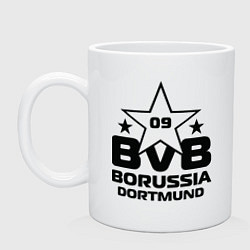 Кружка керамическая BVB Star 1909, цвет: белый