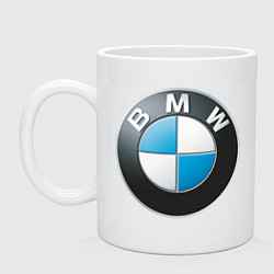 Кружка керамическая BMW, цвет: белый