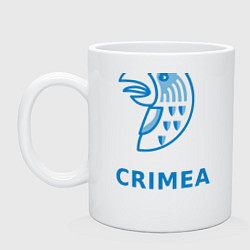 Кружка керамическая Crimea, цвет: белый