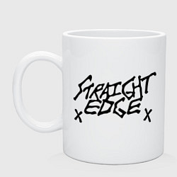 Кружка керамическая Straight Edge XX, цвет: белый