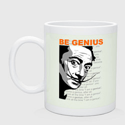 Кружка керамическая Dali: Be Genius, цвет: фосфор