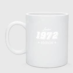 Кружка керамическая Limited Edition 1972, цвет: белый