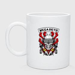 Кружка керамическая Megadeth Rocker, цвет: белый