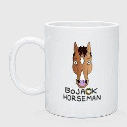 Кружка керамическая BoJack Horseman, цвет: белый