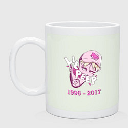 Кружка керамическая Lil Peep: 1996-2017, цвет: фосфор