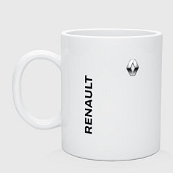 Кружка керамическая Renault Style, цвет: белый