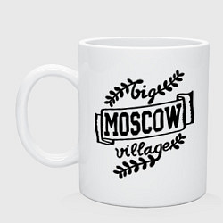 Кружка керамическая Big Moscow Village, цвет: белый