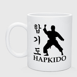 Кружка керамическая Hapkido, цвет: белый