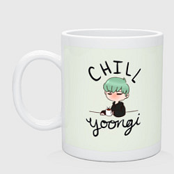 Кружка керамическая Chill Yoongi, цвет: фосфор