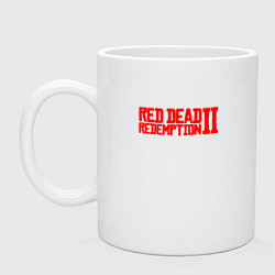 Кружка керамическая Red Dead Redemption 2, цвет: белый